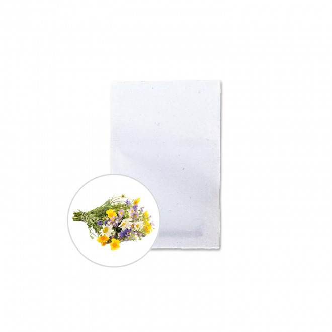 SACHET DE GRAINES PERSONNALISABLE  ZERO PLASTIQUE 'RECOLTI' - fleurs_sauvages