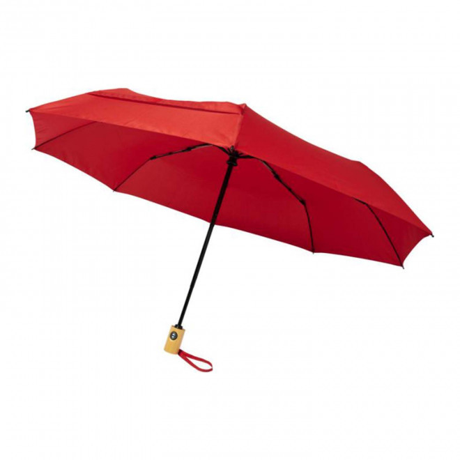 PARAPLUIE TEMPETE PERSONNALISE 'WESTPORT RPET 21' 4J - rouge
