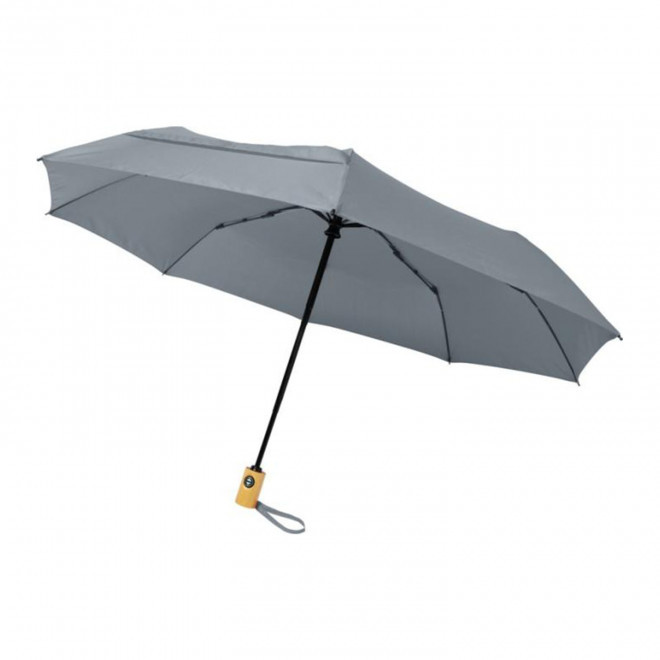 PARAPLUIE TEMPETE PERSONNALISE 'WESTPORT RPET 21' 4J - gris