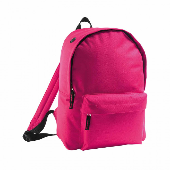 SAC A DOS PERSONNALISABLE EN POLYESTER 'RIDER' - fuchsia