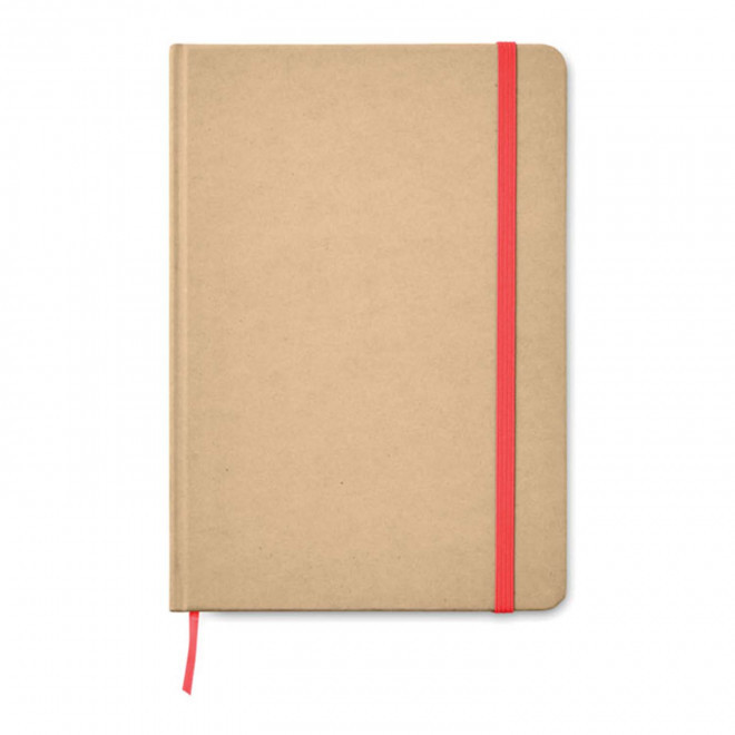 RAPIDE 4J - CARNET RECYCLE A5 LIGNE PERSONNALISABLE 'HORUS'  - rouge