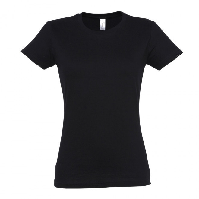 TEE-SHIRT COULEUR FEMME 'IMPERIAL' 190 GR/M² - noir