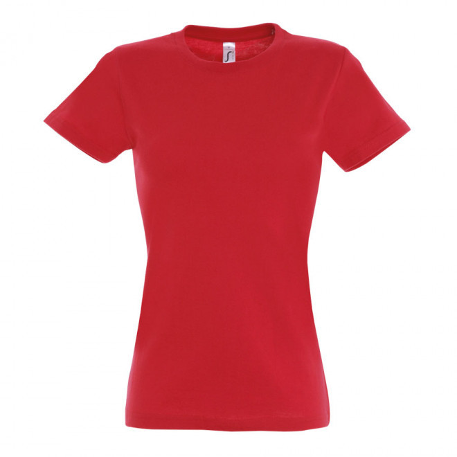 TEE-SHIRT COULEUR FEMME 'IMPERIAL' 190 GR/M² - rouge