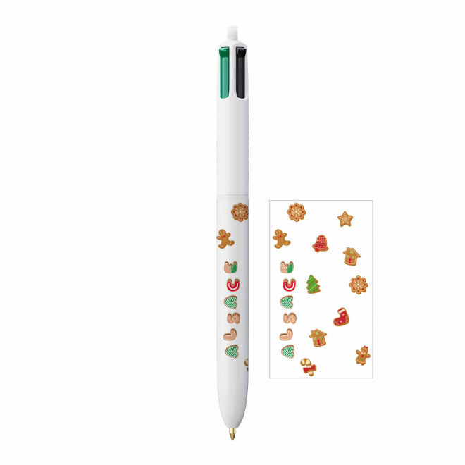 STYLO BIC 4 COULEURS 'ALSACE' - blanc