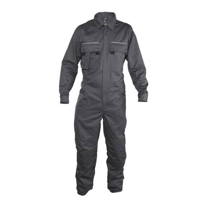 COMBINAISON WORKWEAR MIXTE 'SOLSTICE PRO' 240 GR/M² - gris foncé