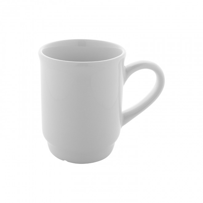 MUG CERAMIQUE EMPILABLE 220ML PERSONNALISABLE 'MAGLA' - blanc