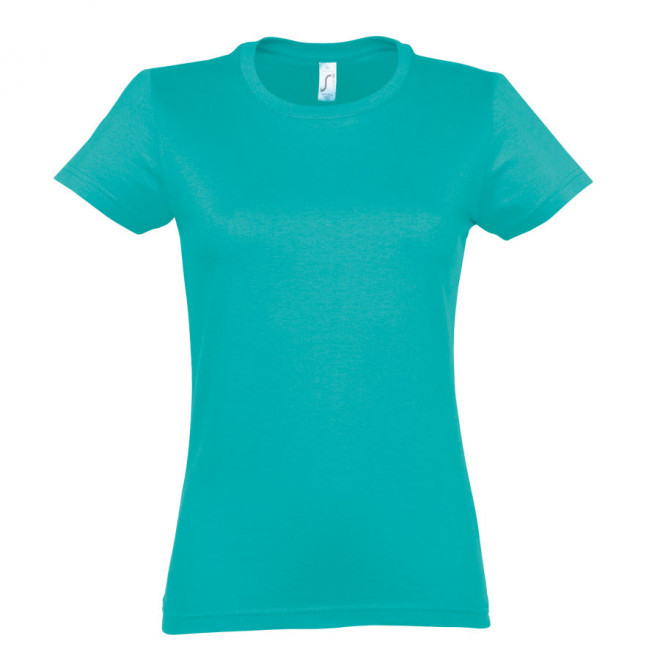 TEE-SHIRT COULEUR FEMME 'IMPERIAL' 190 GR/M² - bleu caraibes