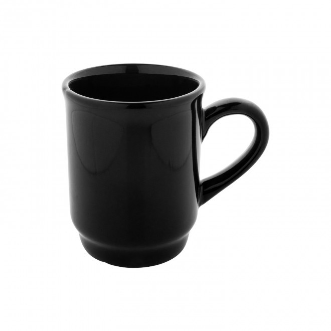 MUG CERAMIQUE EMPILABLE 220ML PERSONNALISABLE 'MAGLA' - noir
