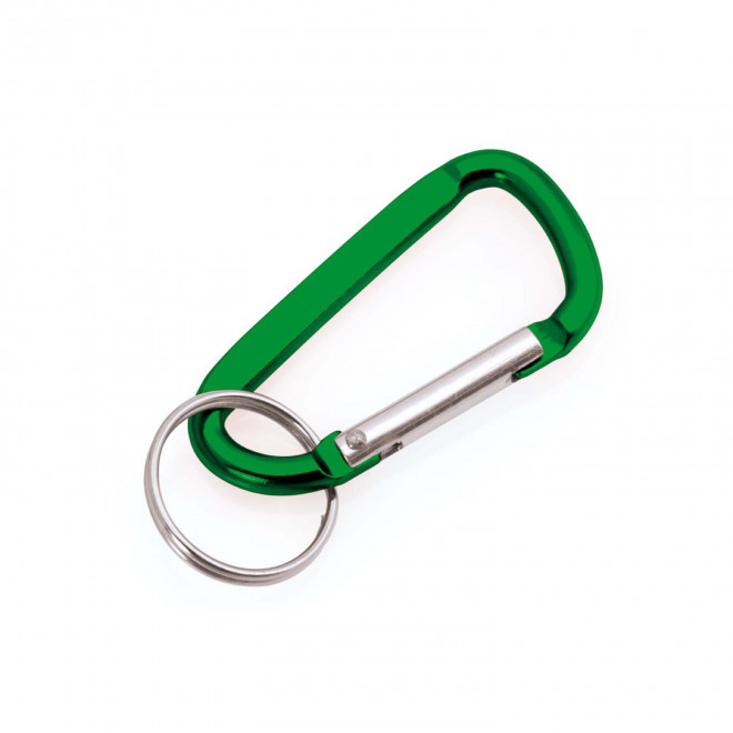 PORTE-CLÉS PERSONNALISÉ MOUSQUETON 'WALL' - vert