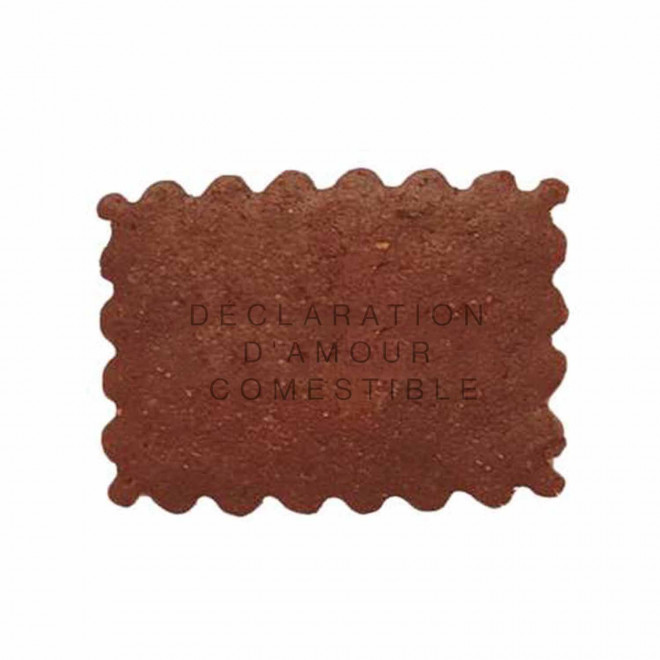 BISCUIT PERSONNALISABLE 'LOVELY HAPPY WORK'  - chocolat