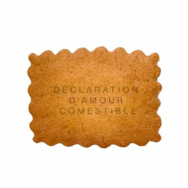 BISCUIT PERSONNALISABLE 'LOVELY HAPPY WORK'  - yuzu