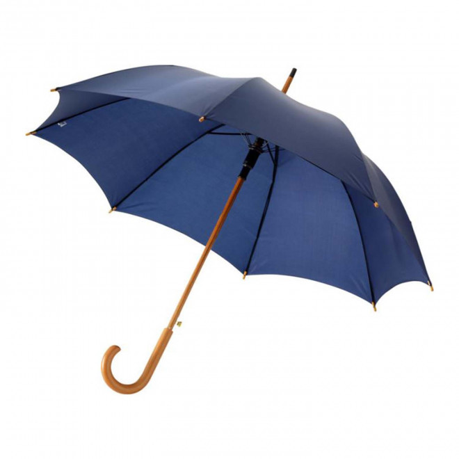 PARAPLUIE PERSONNALISABLE CANNE AUTO 'DAWOOD' - bleu marine