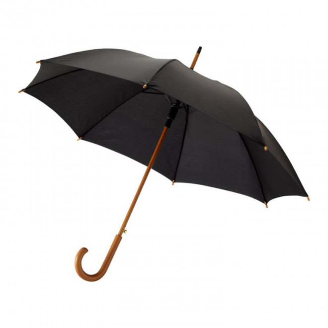 PARAPLUIE PERSONNALISABLE CANNE AUTO 'DAWOOD' - noir