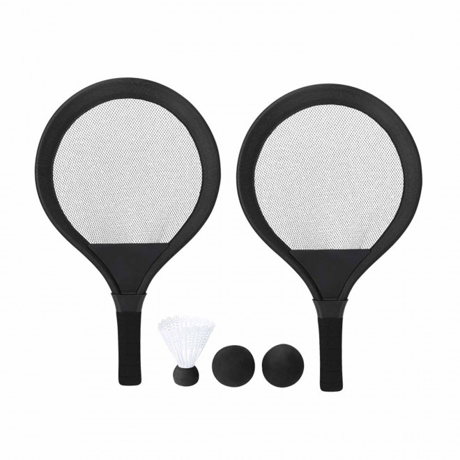 SET DE RAQUETTES PERSONNALISABLE 'JUJULY' - noir