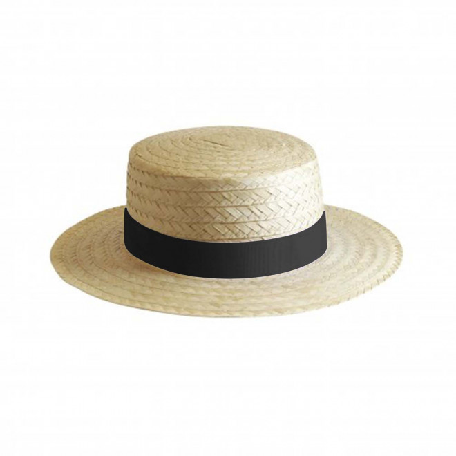 CHAPEAU CANOTIER PERSONNALISABLE 'CANOTA EU' - noir