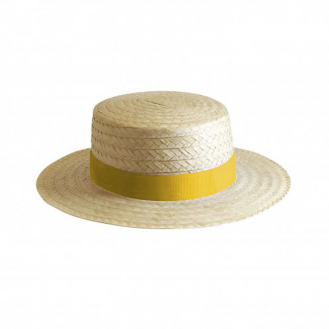 CHAPEAU CANOTIER PERSONNALISABLE 'CANOTA EU' - jaune