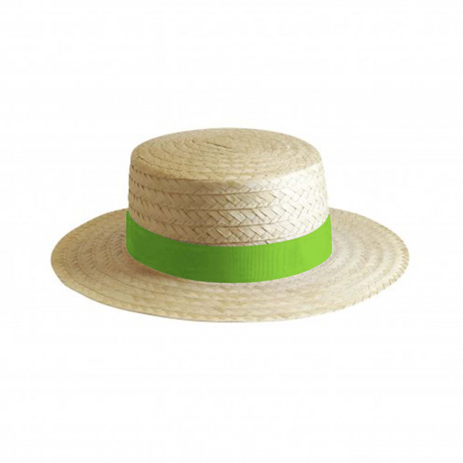CHAPEAU CANOTIER PERSONNALISABLE 'CANOTA EU' - vert fluo