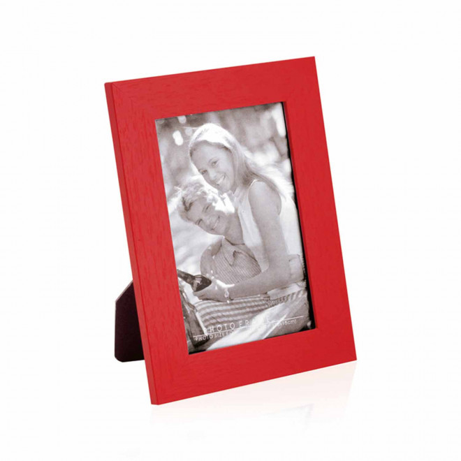 CADRE PHOTO PERSONNALISABLE 'KERA' - rouge