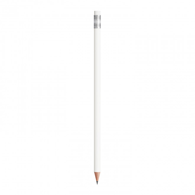 CRAYON PERSONNALISÉ AVEC GOMME BIC® EVOLUTION® 'ECOLUTIONS' - blanc