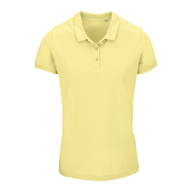 POLO PUBLICITAIRE FEMME BIO 'PLANET' COULEUR 170 GR/M² - jaune clair