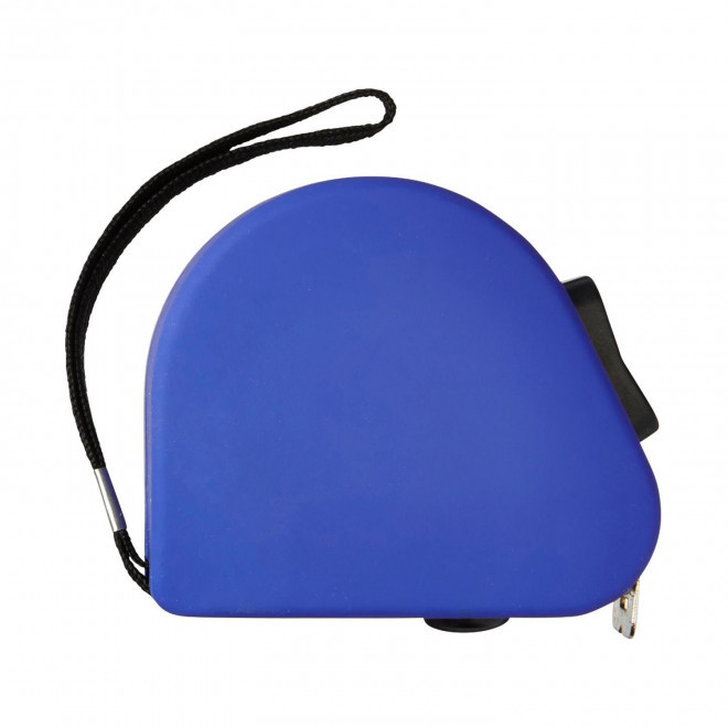 METRE RUBAN PERSONNALISABLE EN GOMME 'RINEFLO 5 M' - bleu cobalt