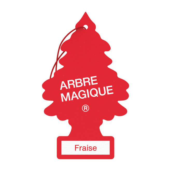 DESODORISANT ARBRE MAGIQUE PERSONNALISABLE 'SAPIN' - fraise