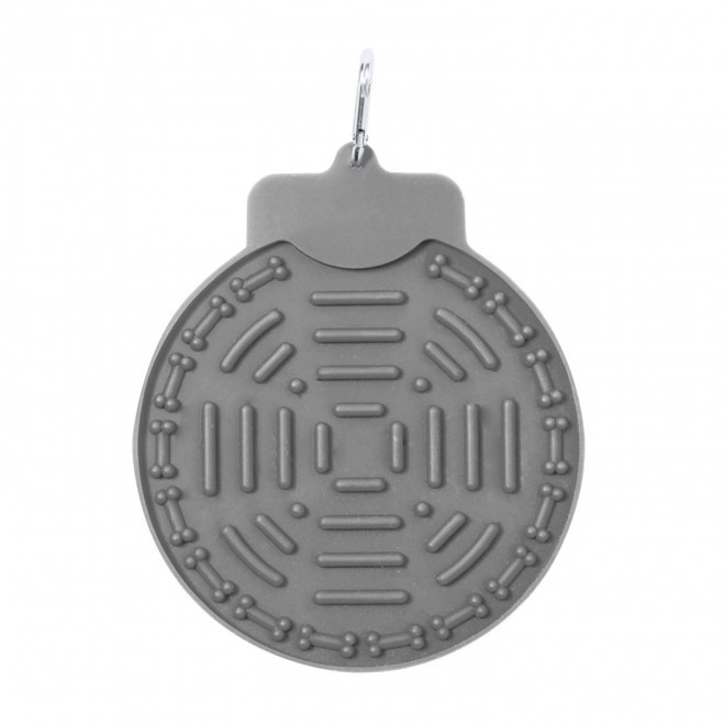 TAPIS DE LECHAGE CHIEN PERSONNALISABLE 'GEBLI' - gris