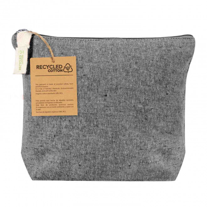 TROUSSE DE TOILETTE PERSONNALISABLE 'PRAVA' - noir