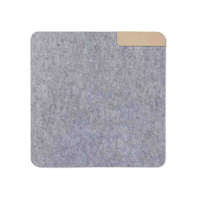 TAPIS DE SOURIS PERSONNALISABLE EN FEUTRE 'BIURO MINI' - gris