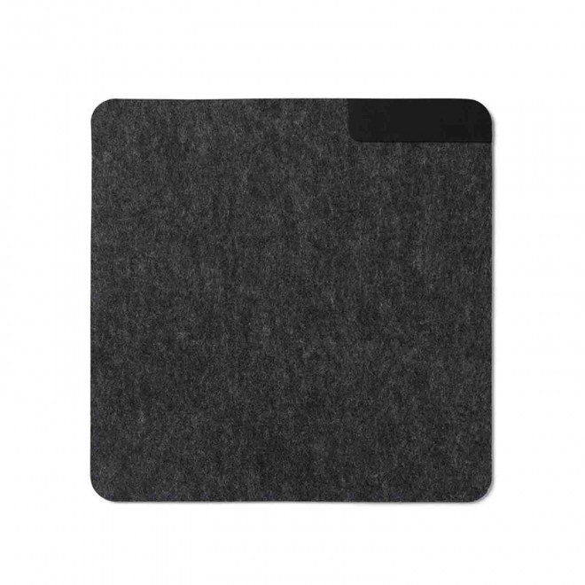 TAPIS DE SOURIS PERSONNALISABLE EN FEUTRE 'BIURO MINI' - noir