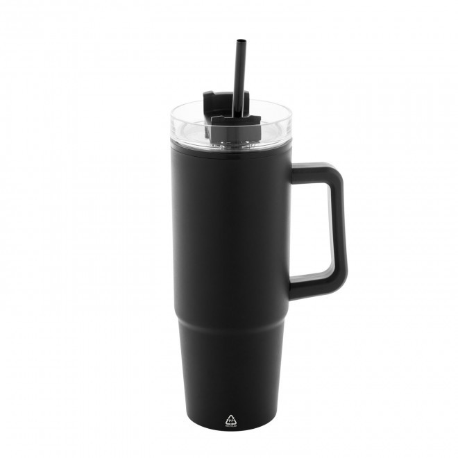 MUG RECYCLE RCS PERSONNALISABLE 900ML 'TENDENZI' - noir