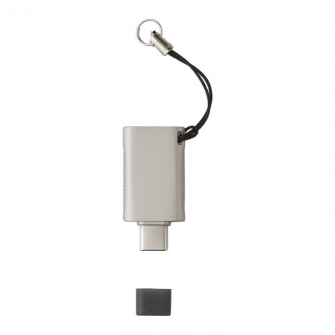 CLE USB TWIST PERSONNALISABLE 3.0 'MITALLO MINI' 64 GO  - argenté
