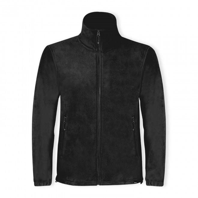 VESTE POLAIRE ZIPPEE PERSONNALISABLE RPET 280GR 'CORALI' - noir