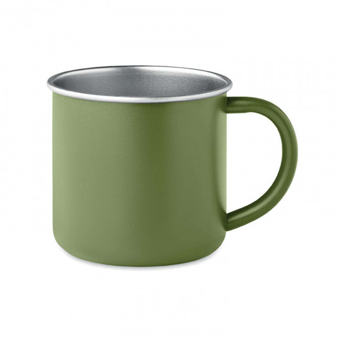 MUG EN INOX RECYCLE PERSONNALISABLE 300 ML 'RAGIA' - vert foncé
