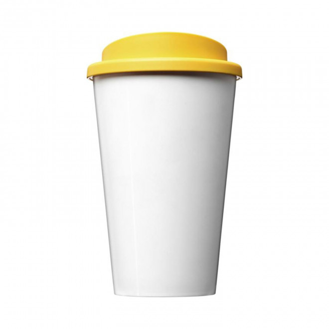 GOBELET PERSONNALISABLE AMERICANO® QUADRI 'IBON RECYCLE' - jaune