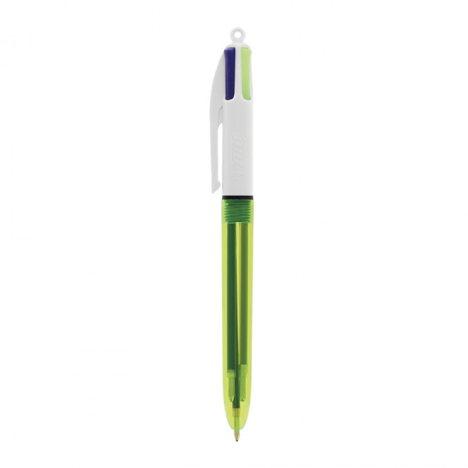STYLO PUBLICITAIRE BIC® 4 COULEURS 'FLUO' - jaune fluo