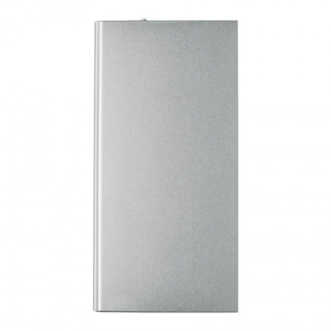 BATTERIE DE SECOURS 8000 MAH PUBLICITAIRE AVEC LAMPE 'POWERBUST' - argenté