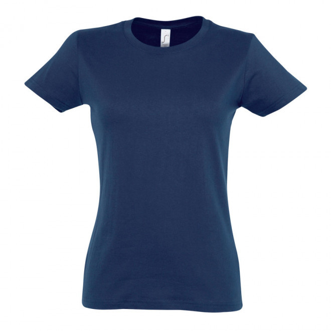 TEE-SHIRT COULEUR FEMME 'IMPERIAL' 190 GR/M² - french marine