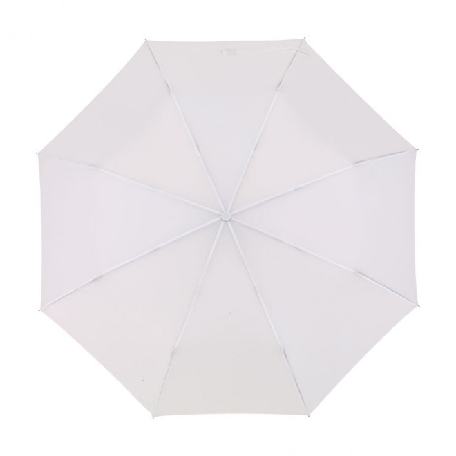 PARAPLUIE PLIABLE PUBLICITAIRE AUTOMATIQUE 'COVER' - blanc