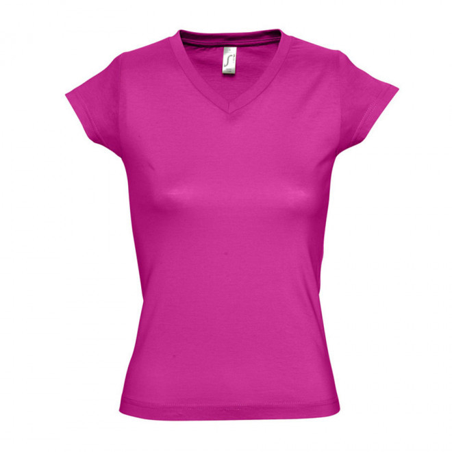 TEE-SHIRT PERSONNALISÉ FEMME 'MOON' 150 GR/M² - fuchsia