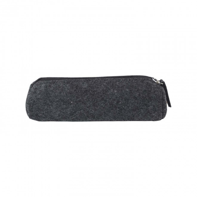 TROUSSE EN FEUTRINE RPET PERSONNALISABLE 'BONNIE' - gris foncé