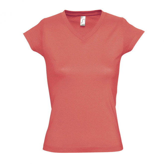 TEE-SHIRT PERSONNALISÉ FEMME 'MOON' 150 GR/M² - corail