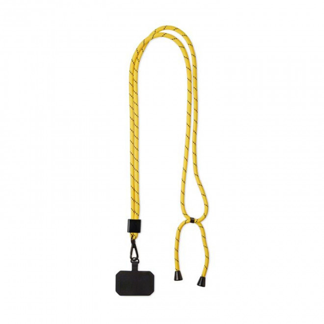 TOUR DE COU TELEPHONE CORDON PERSONNALISABLE 'MOBILA MIX&MATCH' - jaune