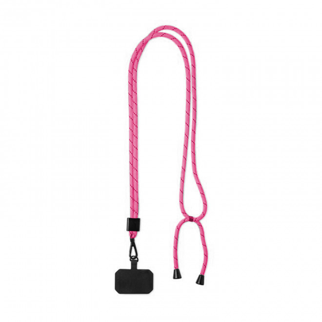 TOUR DE COU TELEPHONE PERSONNALISABLE 'MOBILA MIX&MATCH RPET' - rose