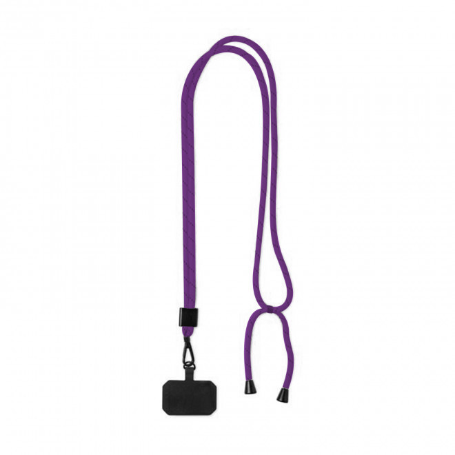 TOUR DE COU TELEPHONE PERSONNALISABLE 'MOBILA MIX&MATCH RPET' - violet