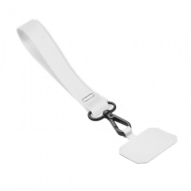 LANIERE POUR TELEPHONE PERSONNALISABLE 'BASICLAN MINI SUBLI' - blanc