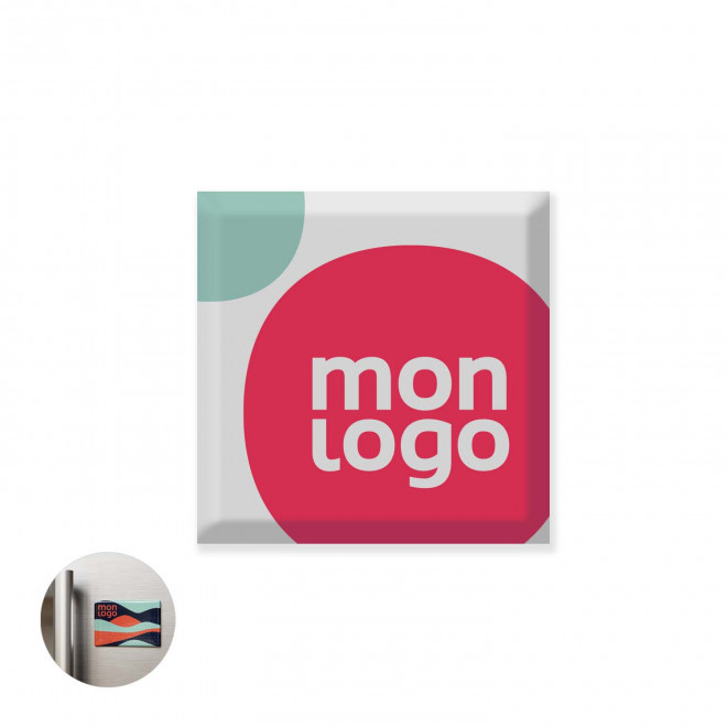 MAGNET PERSONNALISÉ AVEC DOMING 'DECO'FIX 3D' - carré