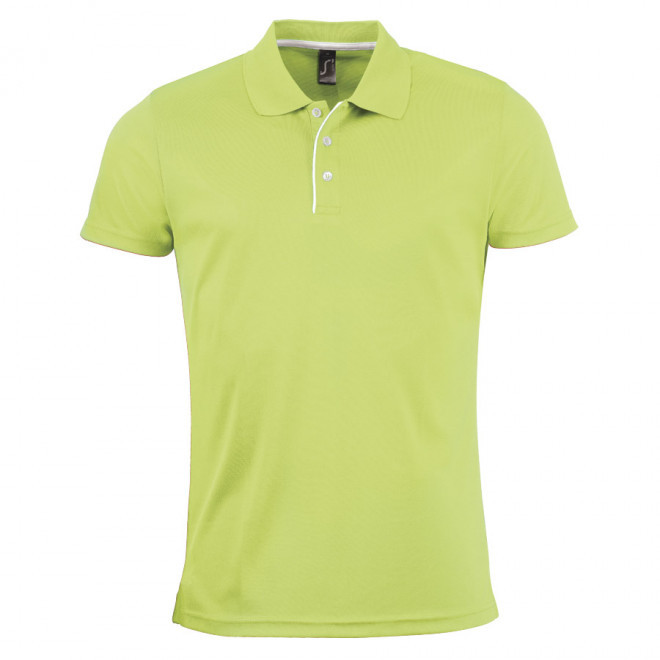 POLO RESPIRANT HOMME 'PERFORMER' 180 GR/M² - vert pomme