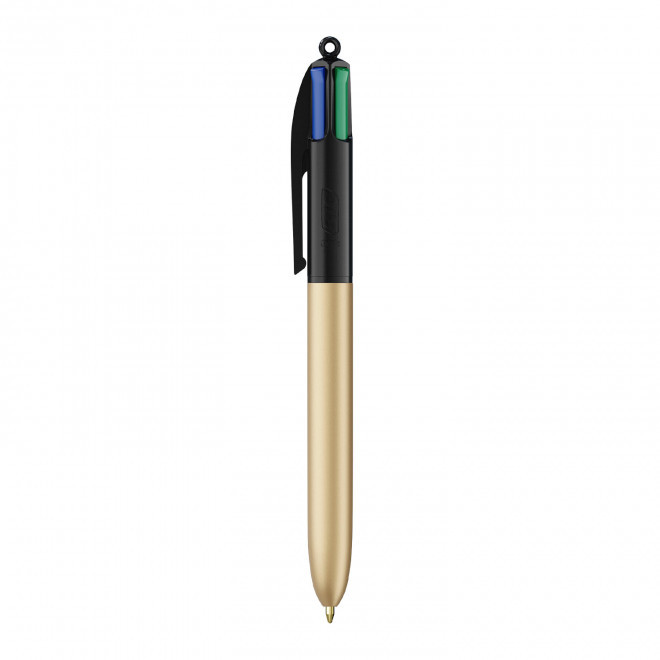 EXPRESS 72H - STYLO BIC® PERSONNALISABLE 4 COULEURS 'GLACE' - noir/rdoré
