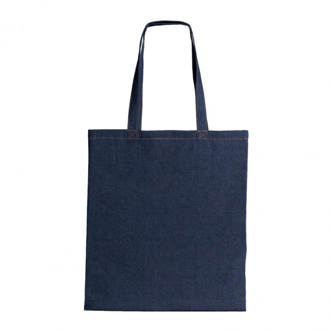 TOTE BAG PUBLICITAIRE COTON EFFET JEANS 'CARTER' 200 GR/M² - bleu jean